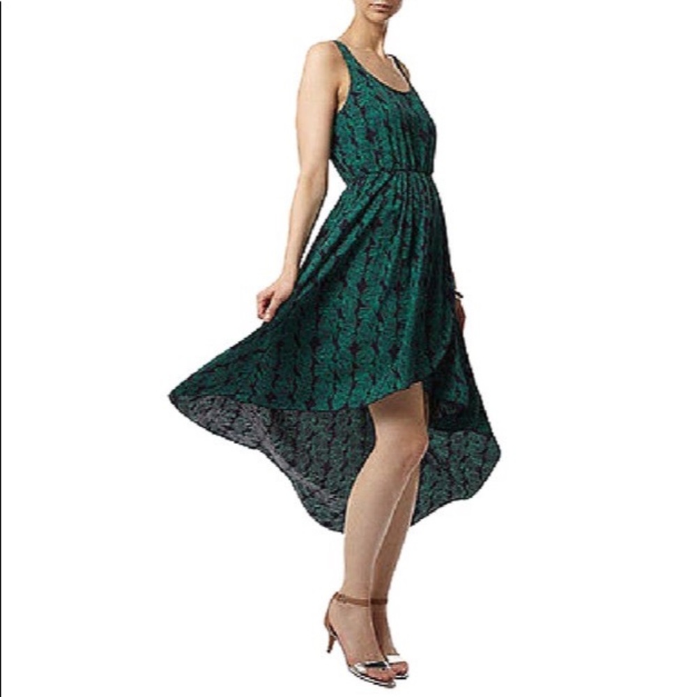 Urban Outfitters NWOT Boho High Low Green Dress